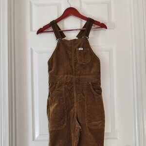 70's Vintage-Inspired Lee Flare Leg Corduroy Overalls